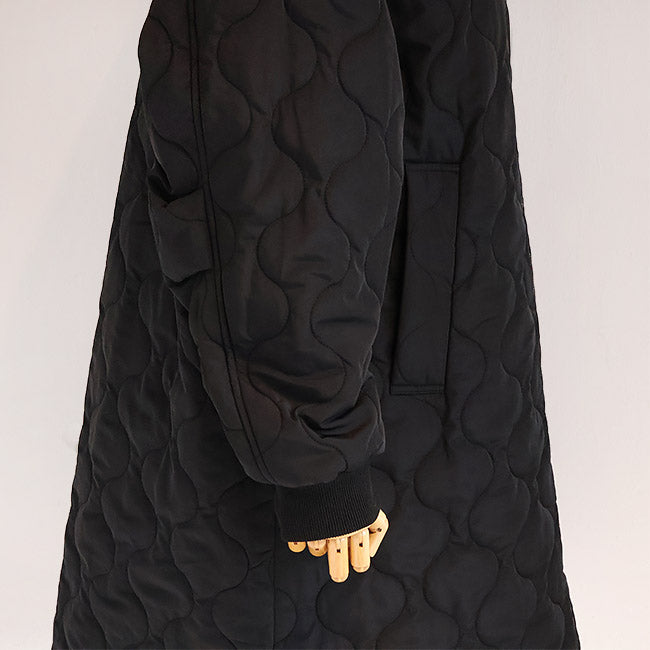 SIWALYfluid(シワリーフルイド) リバーシブルスタンドカラーコート　525409