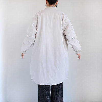 SIWALYfluid(シワリーフルイド) リバーシブルスタンドカラーコート　525409