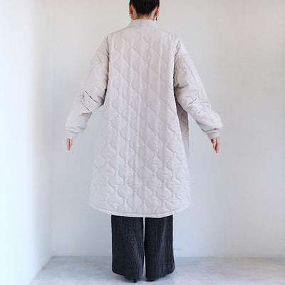 SIWALYfluid(シワリーフルイド) リバーシブルスタンドカラーコート　525409