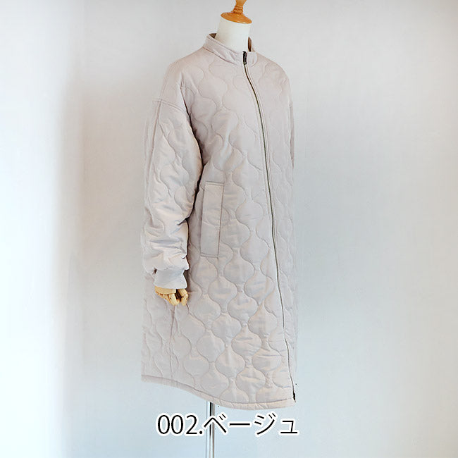 SIWALYfluid(シワリーフルイド) リバーシブルスタンドカラーコート　525409