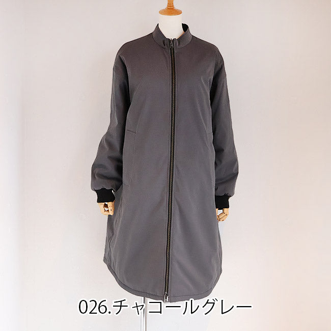 SIWALYfluid(シワリーフルイド) リバーシブルスタンドカラーコート　525409