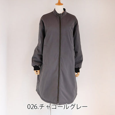 SIWALYfluid(シワリーフルイド) リバーシブルスタンドカラーコート　525409