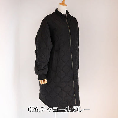 SIWALYfluid(シワリーフルイド) リバーシブルスタンドカラーコート　525409