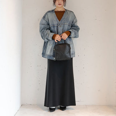 cafune(カフネ) Vネックオーバーサイズデニムジャケット　535409
