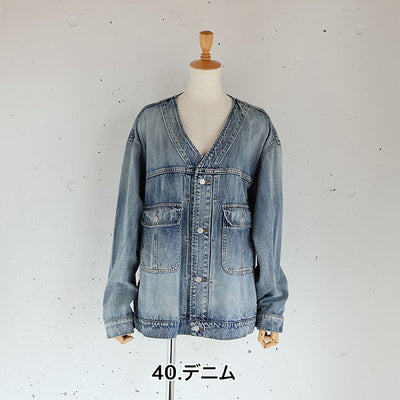 cafune(カフネ) Vネックオーバーサイズデニムジャケット　535409