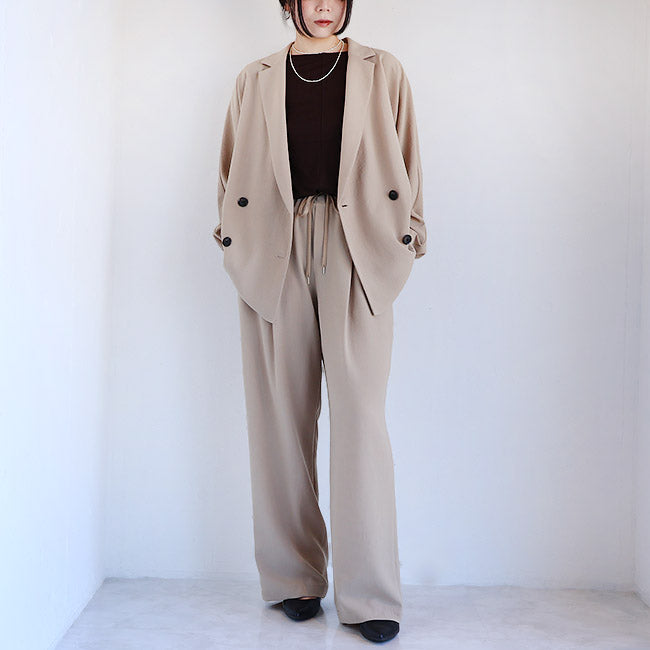 cafune(カフネ) ゆったりドルマンドレープワッシャージャケット　535416