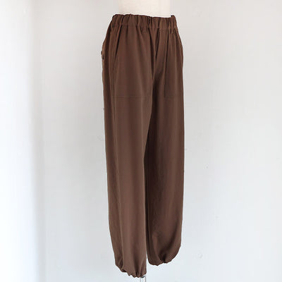 cafune(カフネ) マットストレッチジョーゼットベイカーパンツ　535607