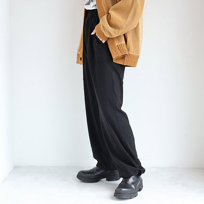 cafune(カフネ) マットストレッチジョーゼットベイカーパンツ　535607