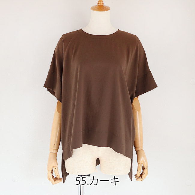 cafune(カフネ) マットストレッチジョーゼットリラックスプルオーバー　535917