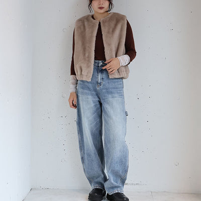 PASSIONE(パシオーネ) ミンク調ファーベスト　536404