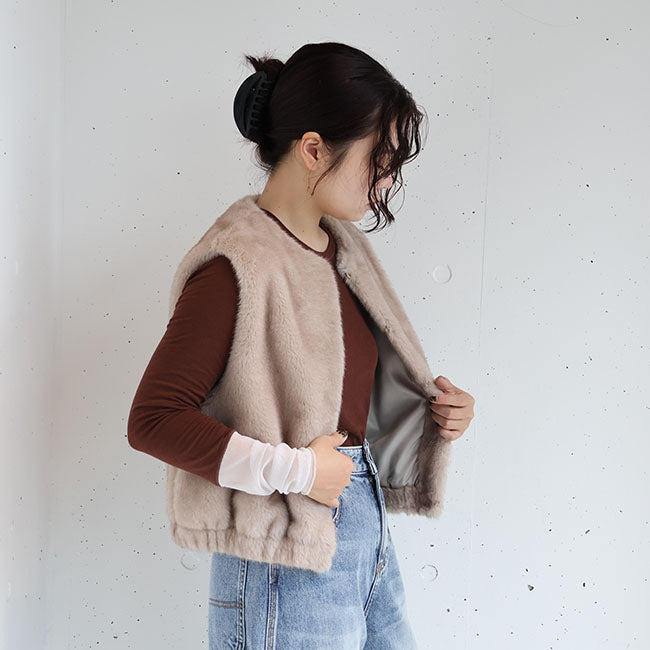 PASSIONE(パシオーネ) ミンク調ファーベスト　536404