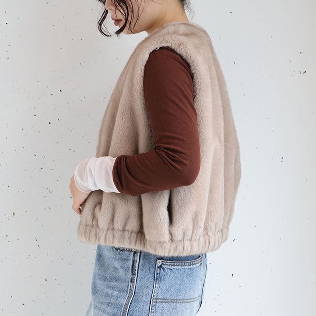 PASSIONE(パシオーネ) ミンク調ファーベスト　536404