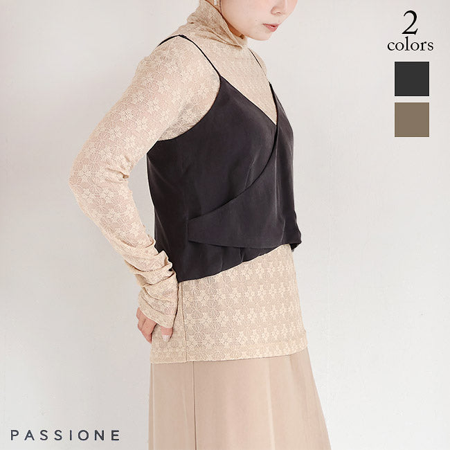 PASSIONE(パシオーネ) サイドジップカシュクールビスチェ　536959