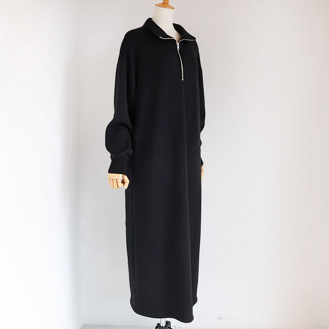 cafune(カフネ) 「FAMMET(ファメット)」ぬくぬく裏起毛ハーフジップワンピース　545101