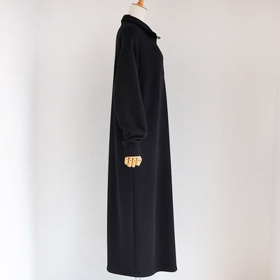 cafune(カフネ) 「FAMMET(ファメット)」ぬくぬく裏起毛ハーフジップワンピース　545101