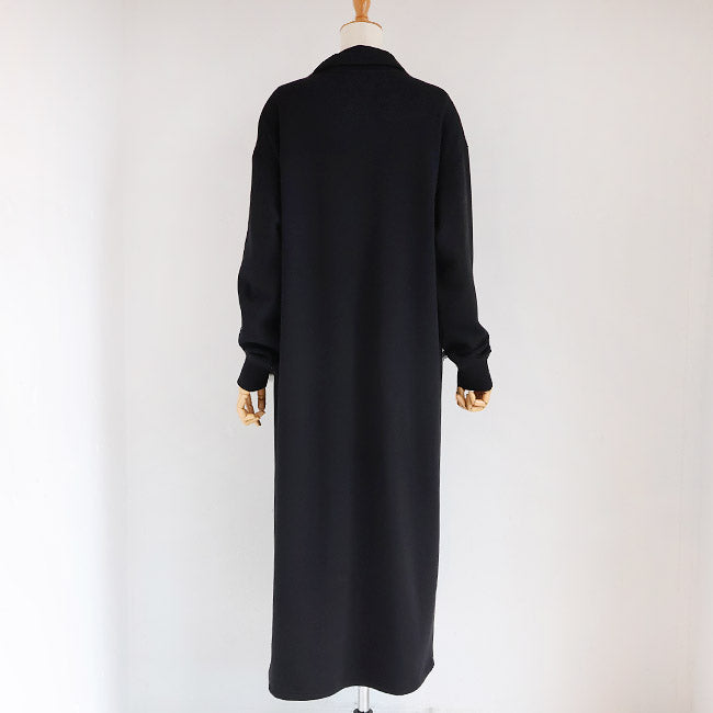 cafune(カフネ) 「FAMMET(ファメット)」ぬくぬく裏起毛ハーフジップワンピース　545101