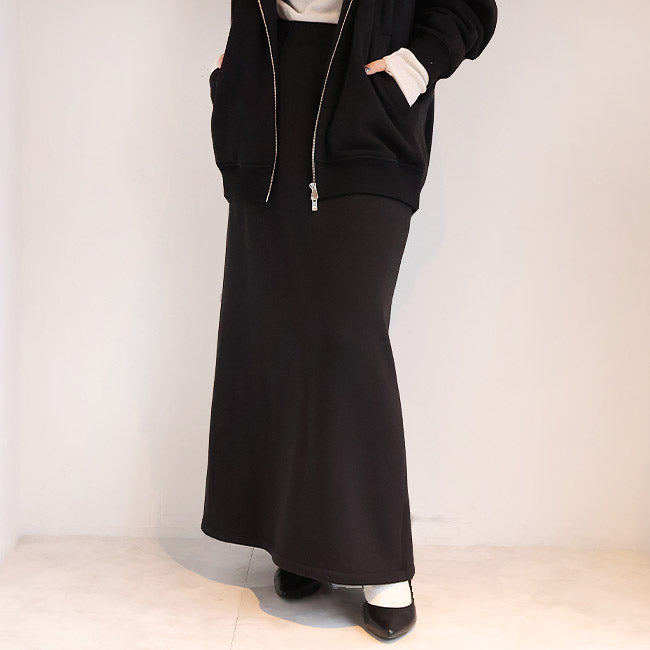 cafune(カフネ) 「FAMMET」裏起毛バックフレアスカート　545608