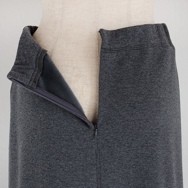 cafune(カフネ) 「FAMMET」裏起毛バックフレアスカート　545608