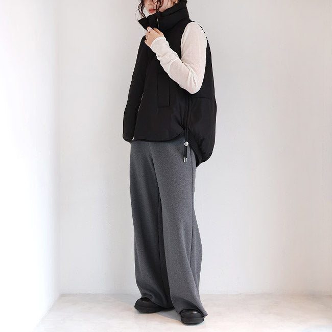 cafune(カフネ) 「FAMMET」ワイドイージーパンツ ぬくぬく裏起毛　545609