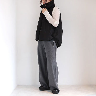 cafune(カフネ) 「FAMMET」ワイドイージーパンツ ぬくぬく裏起毛　545609