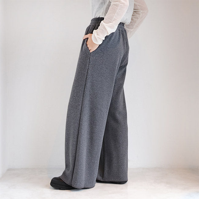 cafune(カフネ) 「FAMMET」ワイドイージーパンツ ぬくぬく裏起毛　545609