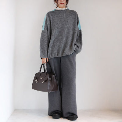 cafune(カフネ) 「FAMMET」ワイドイージーパンツ ぬくぬく裏起毛　545609