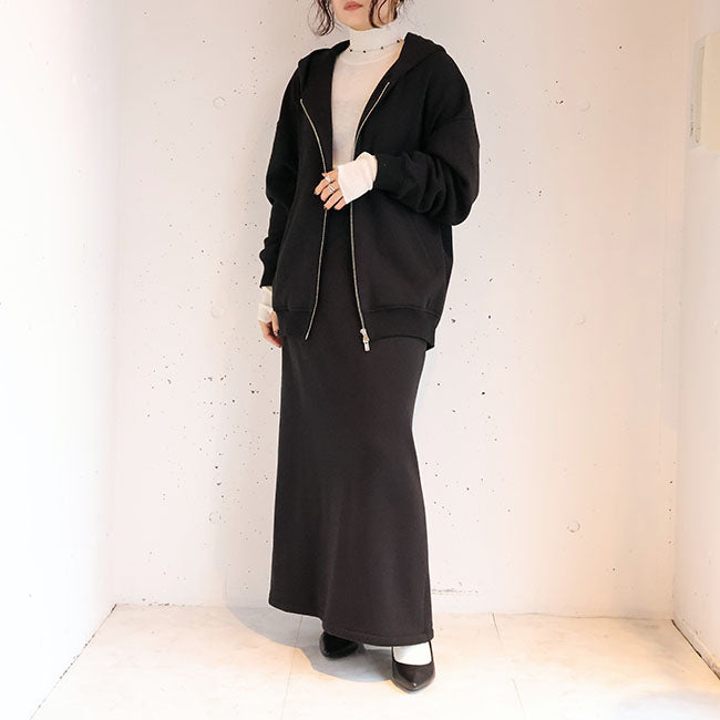 cafune(カフネ) 「FAMMET」裏起毛ジップパーカー　545907