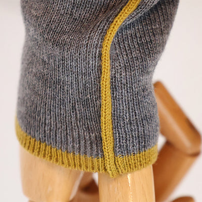 cafune(カフネ) リブ編みニット細ライン配色　545918