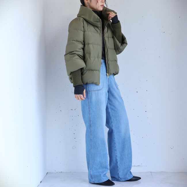 PASSIONE(パシオーネ) 袖リブショート丈ダウンジャケット　546401