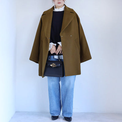 PASSIONE(パシオーネ) DECADE ラムウールシャルムビーバーコート　546428