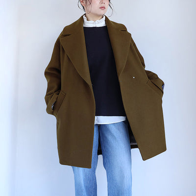 PASSIONE(パシオーネ) DECADE ラムウールシャルムビーバーコート　546428