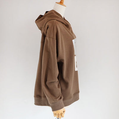 PASSIONE(パシオーネ) チュール重ねロゴ箔プリントパーカー　546967