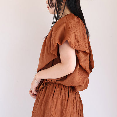 HiROMITHiSTLE(ヒロミシスル) ワッフルスリーブブラウス　7511087
