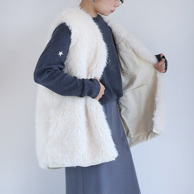 LILLY LYNQUE（リリーリン） ウールブレンドキラリ星スター刺繍ニット　8508167