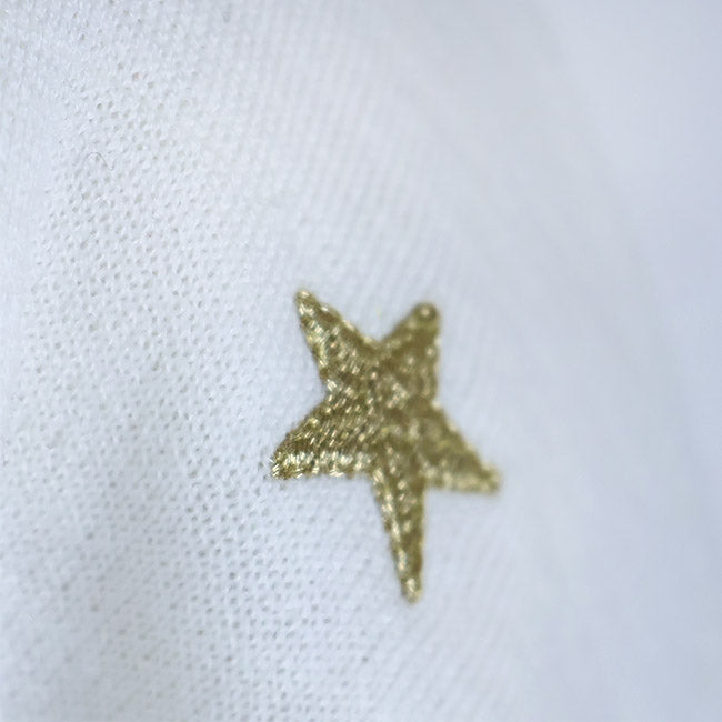 LILLY LYNQUE（リリーリン） ウールブレンドキラリ星スター刺繍ニット　8508167