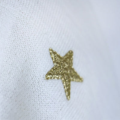 LILLY LYNQUE（リリーリン） ウールブレンドキラリ星スター刺繍ニット　8508167