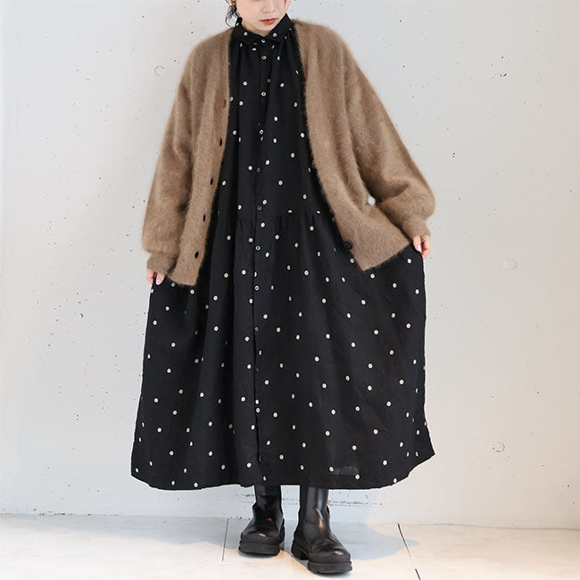 iCHi Antiquites(イチアンティークス) LINEN DOT DRESSリネンドットワンピース 900605 – Sonorite