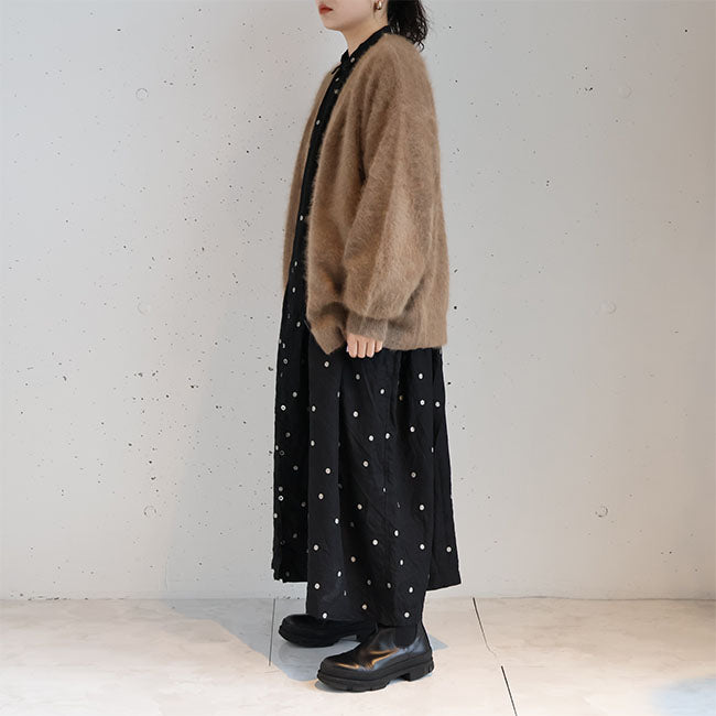 iCHi Antiquites(イチアンティークス) LINEN DOT DRESSリネンドット ...