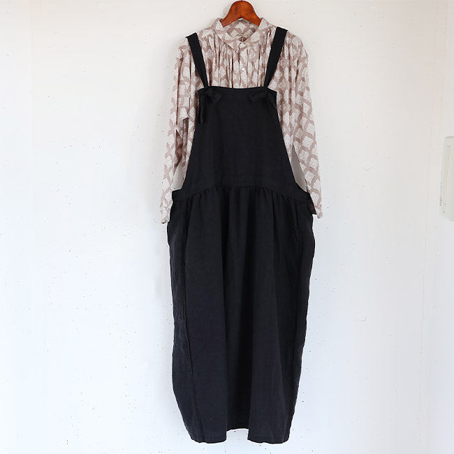 iCHi Antiquites(イチアンティークス) LINEN APRON DRESS リネン ...