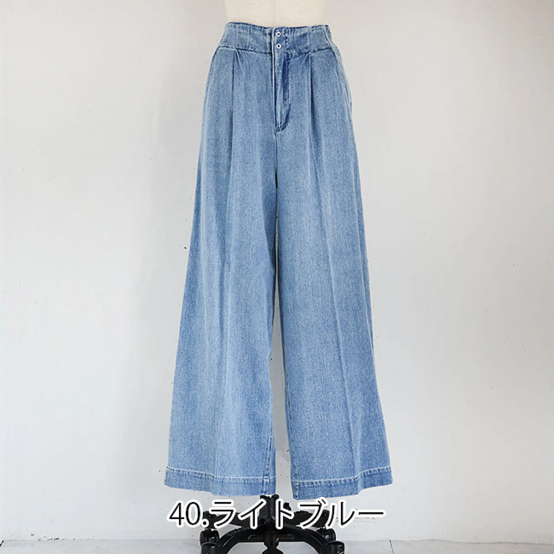 60s 70s いやらしく MIKI ハワイ デニム パンツ 布パッチ デッドストック