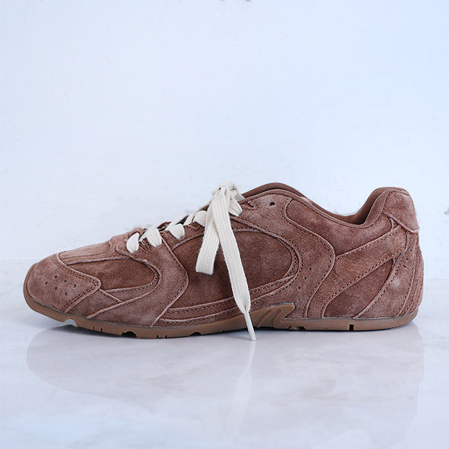 MOHI（モヒ） ナチュラルスエードレースアップスニーカー AB713-11W
