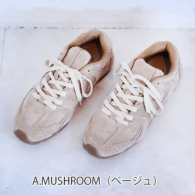 MOHI（モヒ） ナチュラルスエードレースアップスニーカー AB713-11W