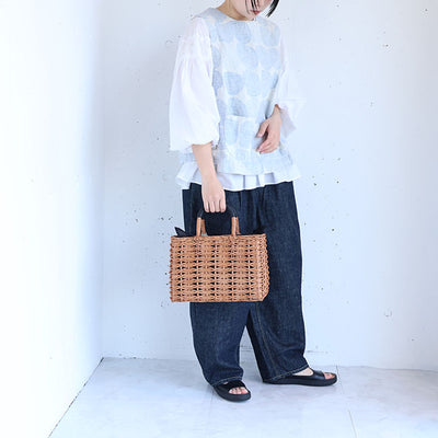 The Bagmati(バグマティ) ウィッカーラタンスクエアカゴバッグ　BBK25-SS18