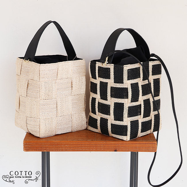 COTTO(コットゥー) ワンハンドル2WAYスクエアカゴバッグ　CBK25-SS03