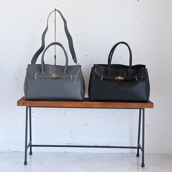 AULENTTI (オーレンティ) レザー2WAYバッグ/ショルダー付き　FB-05600-DO