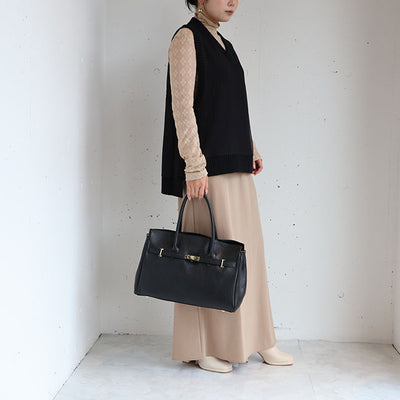 AULENTTI (オーレンティ) レザー2WAYバッグ/ショルダー付き　FB-05600-DO