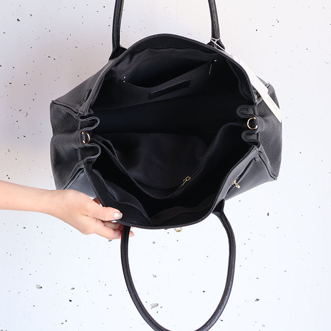 AULENTTI (オーレンティ) レザー2WAYバッグ/ショルダー付き　FB-05600-DO