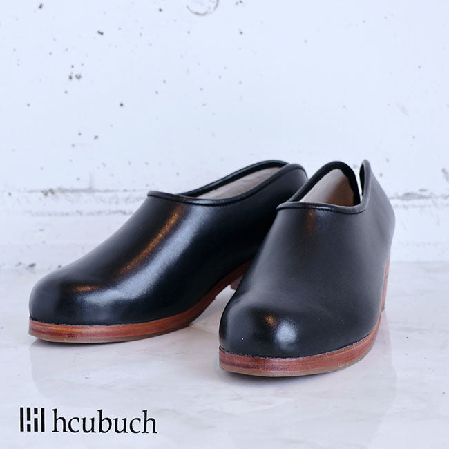 [土日限定][極美品] hcubuch フーブ　はまぐりがた　カウレザーシューズ hcubuch(フーブ)の靴38 グレー 【公式通販】 hcubuch フーブ