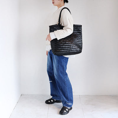 The Bagmati(バグマティ) ゴートレザーメッシュトートバッグ　KU-598-BIG