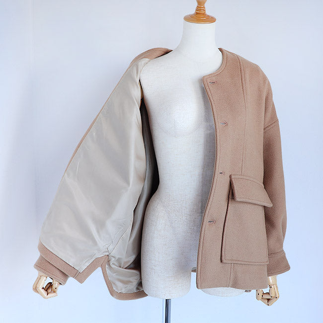 MANON(マノン) メルトンカーディガンジャケット　MNN-JK-084